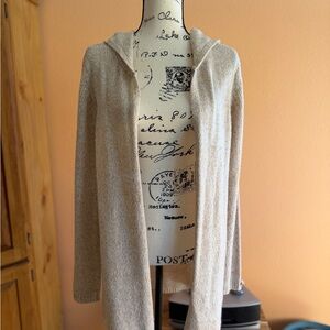 No Boundaries Tan Open-Front Cardigan